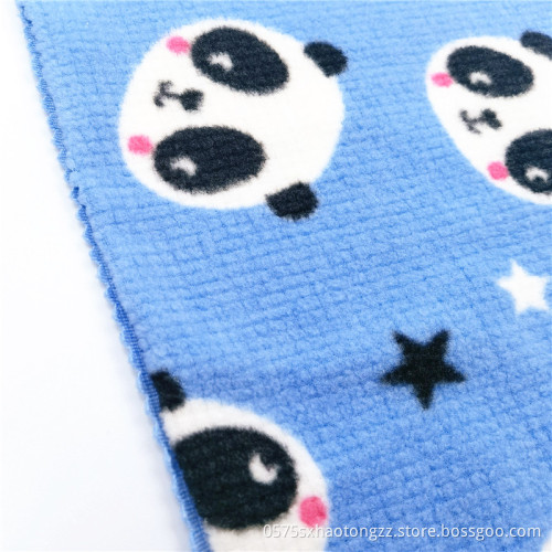 Polyester Spandex Cartoon Polar Fleece Baby Fabrics